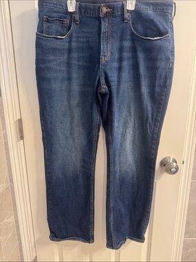 Old Navy Dark Blue Straight-Leg Jeans